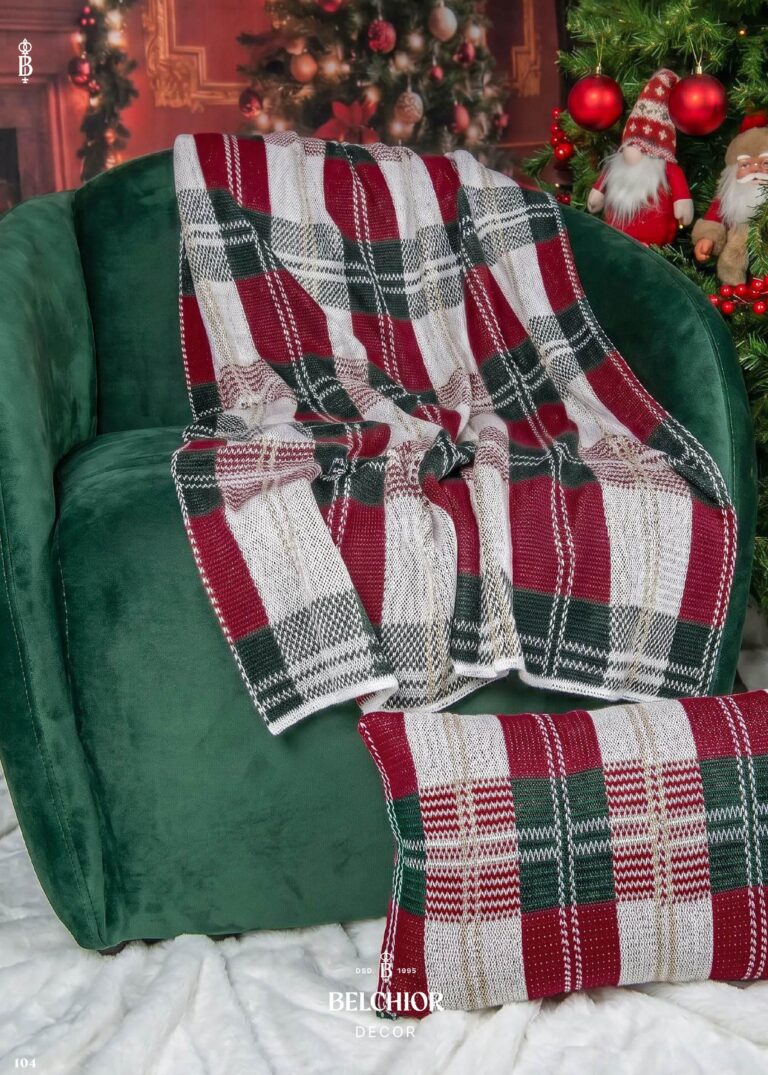 Colecao Natal 2026 Belchior Decor - Tricot xadrez