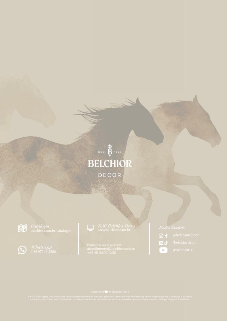 Coleção Equestre Belchior Decor, página 40: Contracapa Belchior Decor